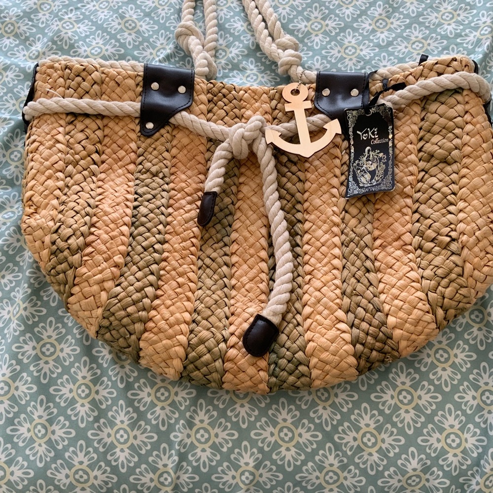 Yoki Collection Large straw Bag